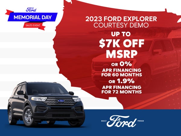2023 Ford Explorer
Courtesy Demo
Up to $7,000 Off ~OR~