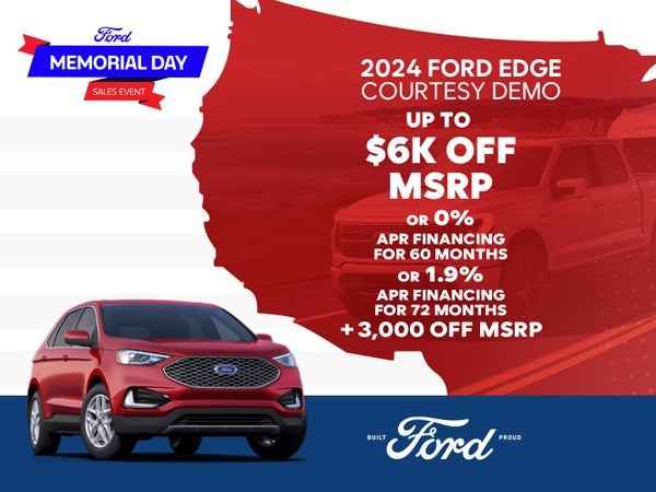 2024 Ford Edge
Courtesy Demo
Up to $6,000 Off ~OR~