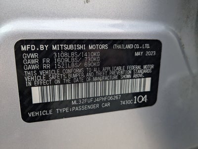 2023 Mitsubishi Mirage G4 Black Edition