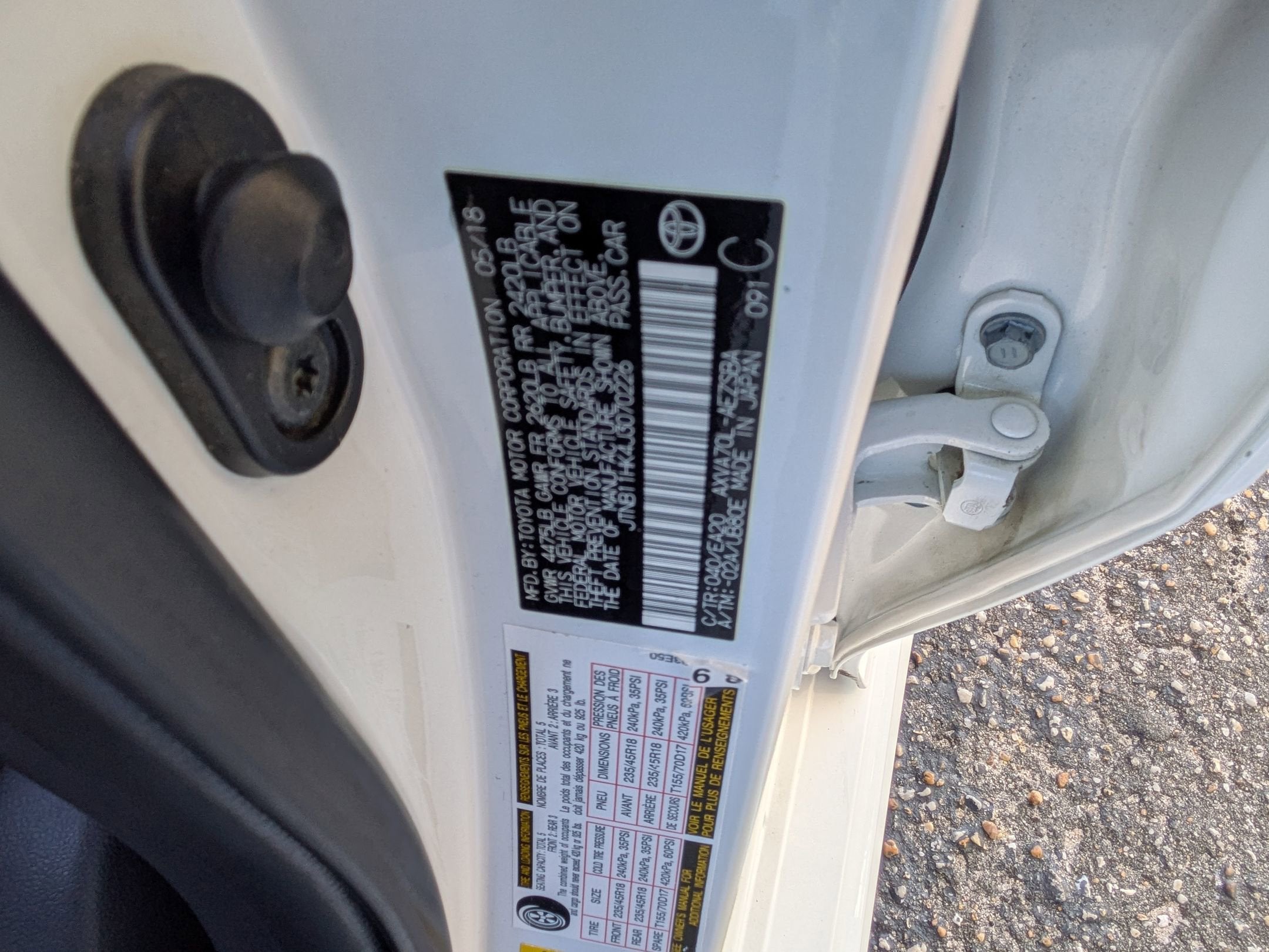 2018 Toyota Camry LE