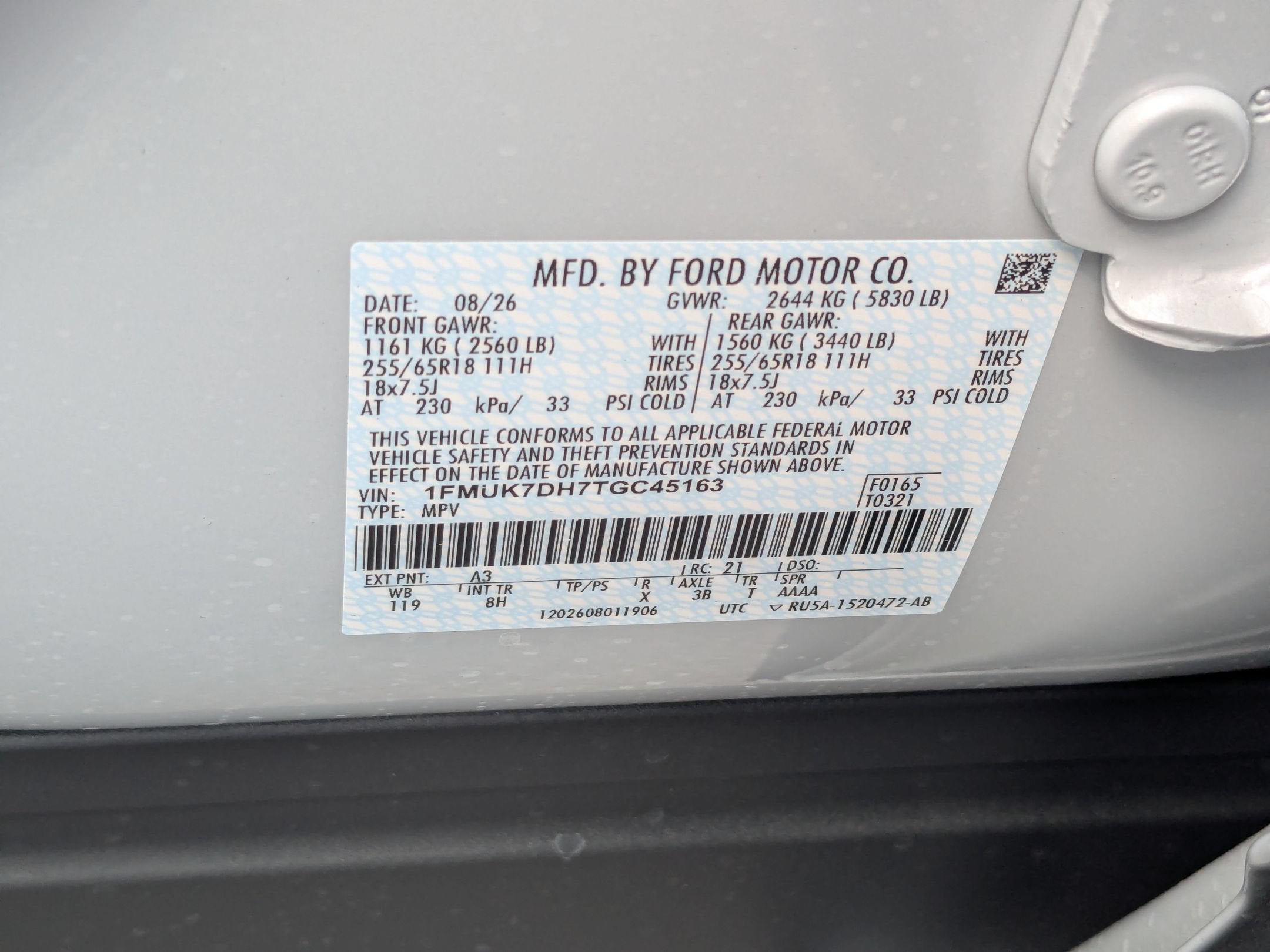 2026 Ford Explorer Active w/200A Pkg