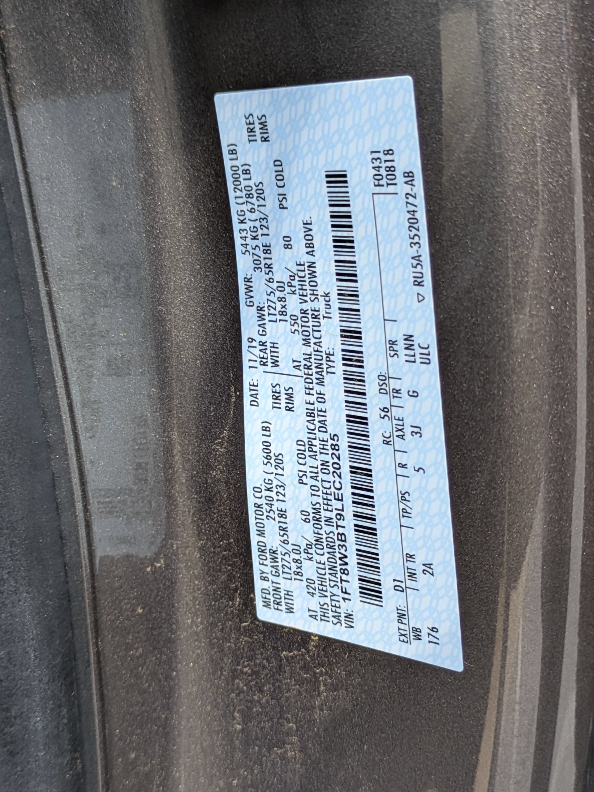 2020 Ford Super Duty F-350 SRW XLT