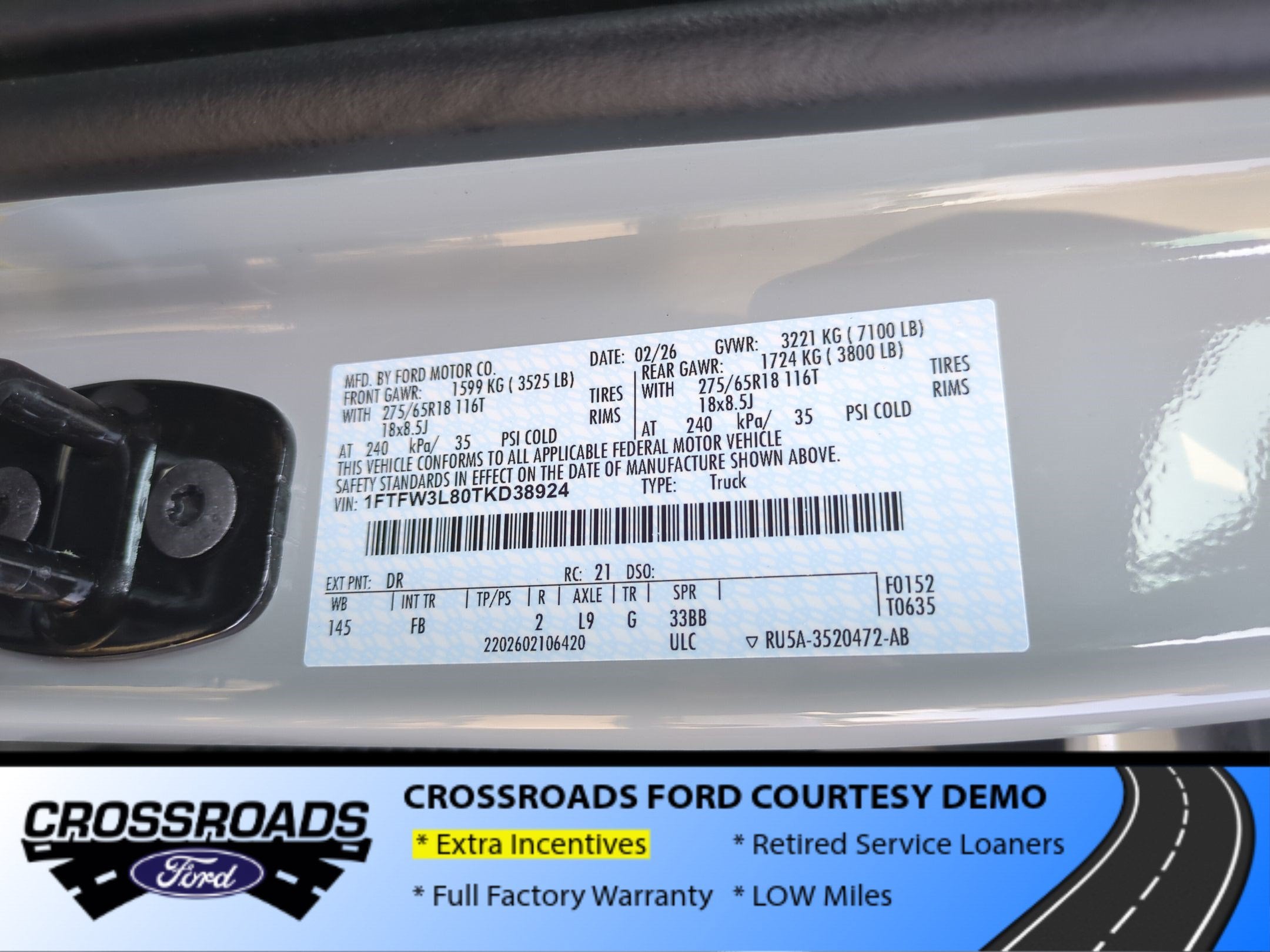 2026 Ford F-150 XLT - Crossroads Courtesy Demo