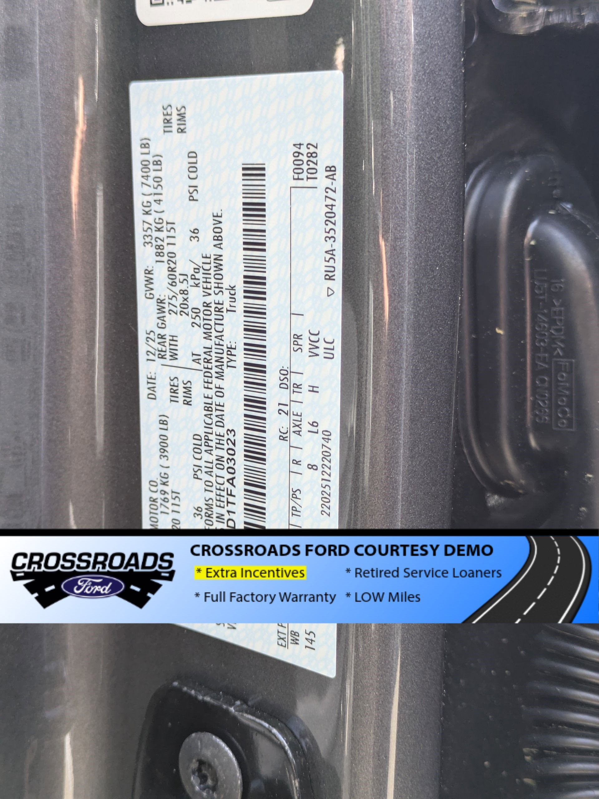 2026 Ford F-150 Platinum - Crossroads Courtesy Demo