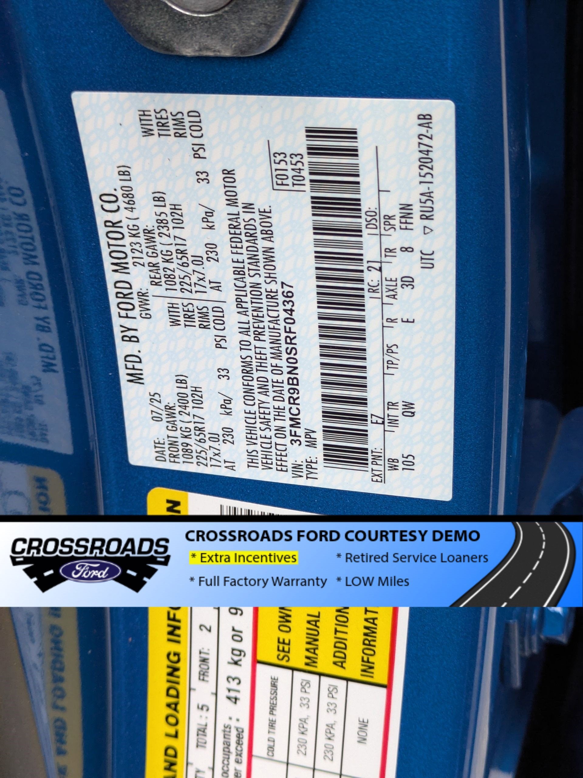 2025 Ford Bronco Sport Big Bend - Crossroads Courtesy Demo