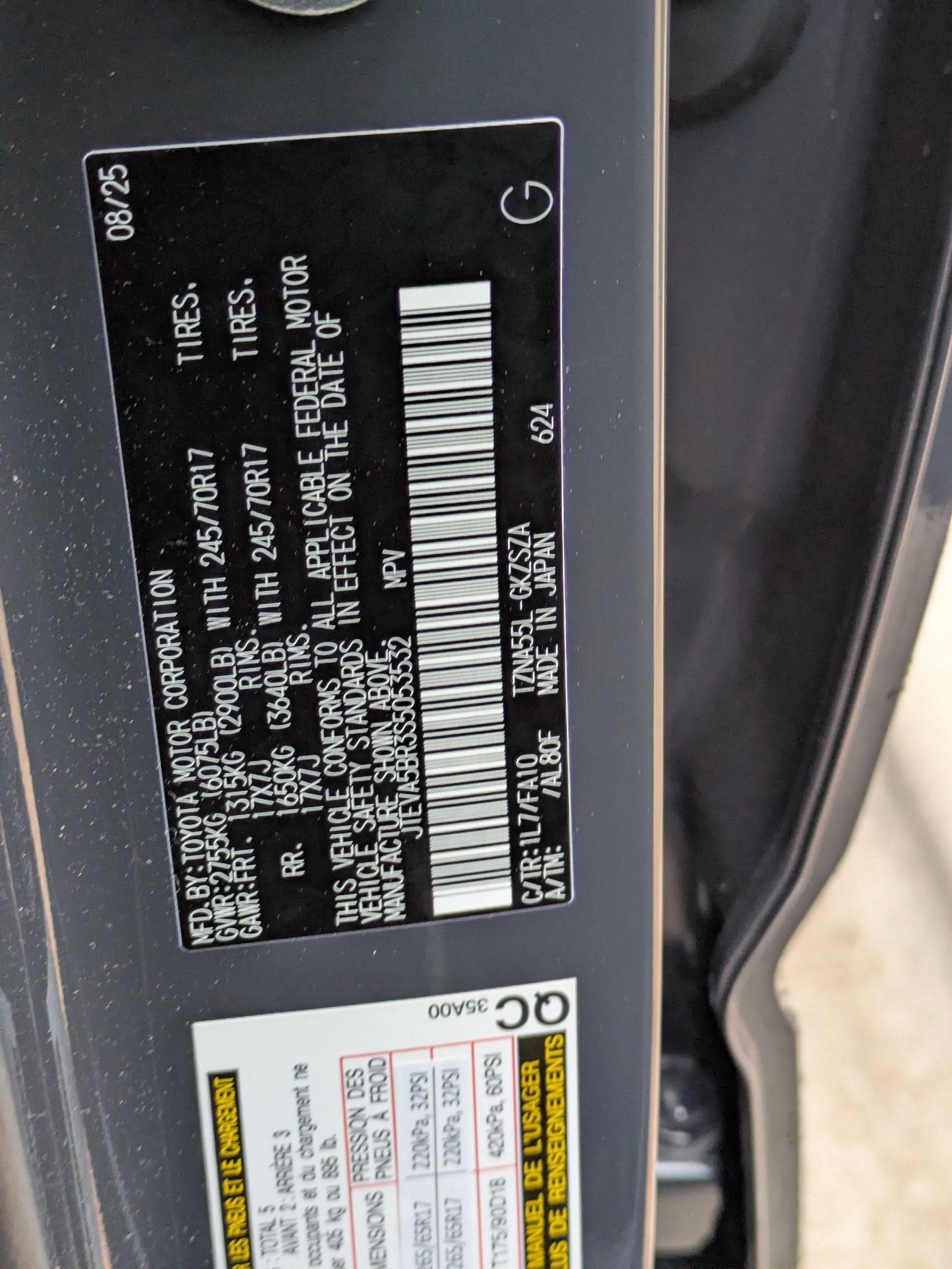 2025 Toyota 4Runner SR5