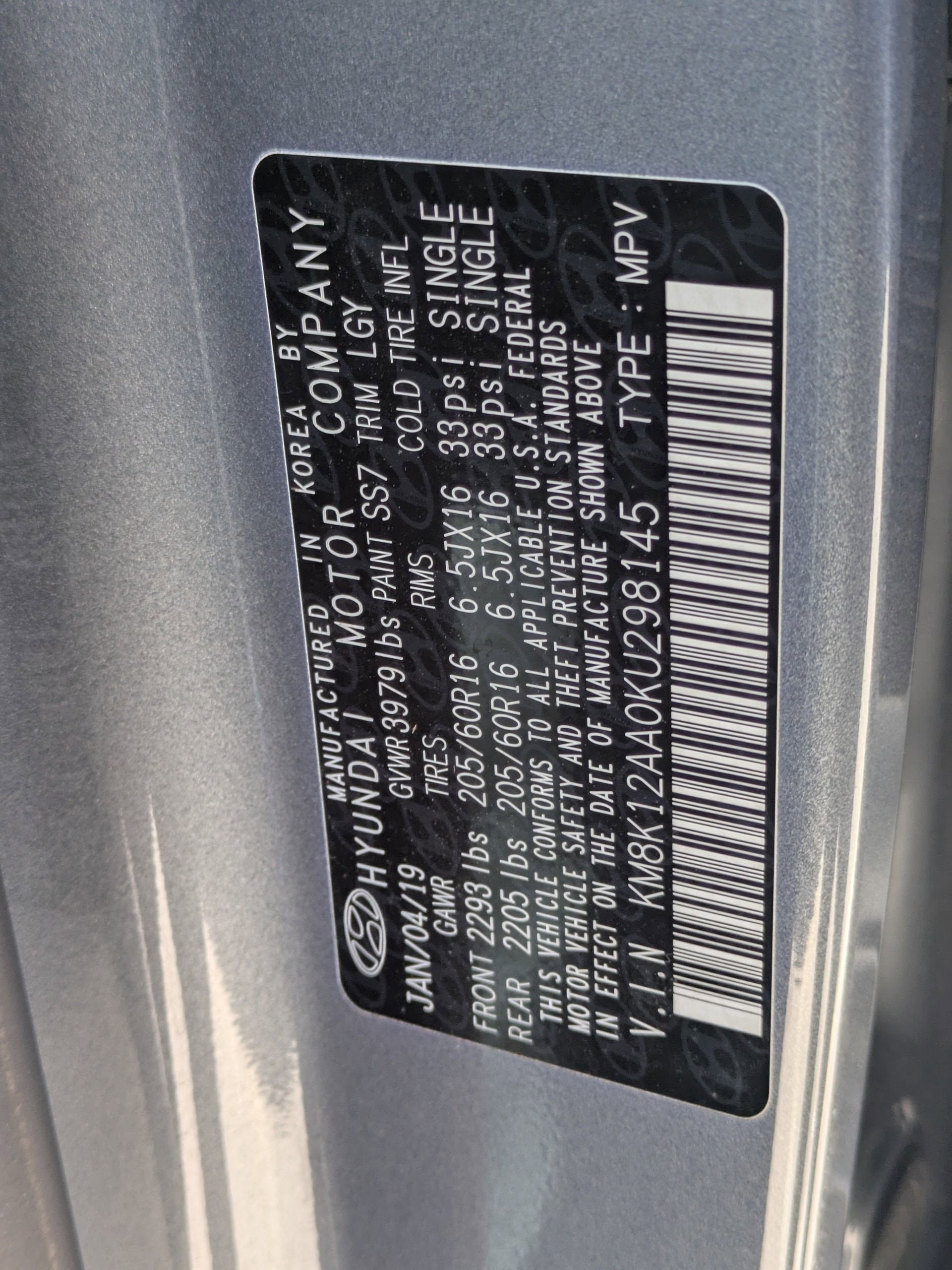 2019 Hyundai Kona SE