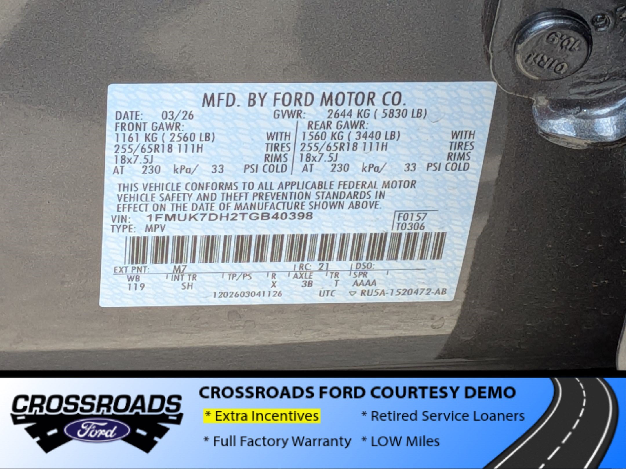 2026 Ford Explorer Active - Crossroads Courtesy Demo