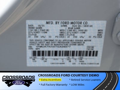 2026 Ford Explorer ST-Line - Crossroads Courtesy Demo