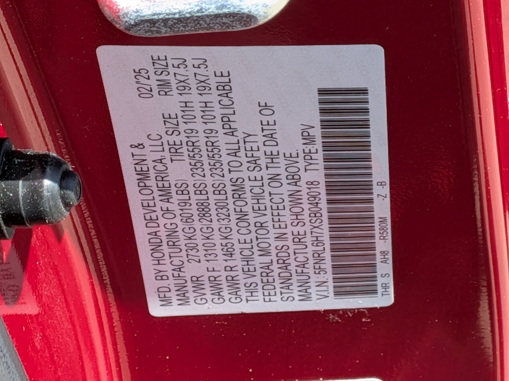 2025 Honda Odyssey Sport-L