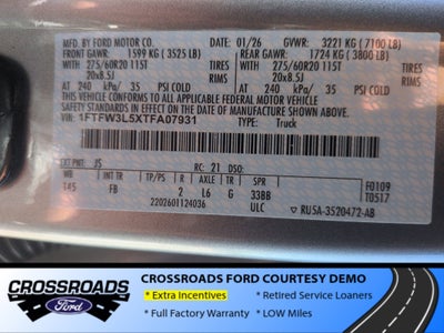 2026 Ford F-150 XLT - Crossroads Courtesy Demo