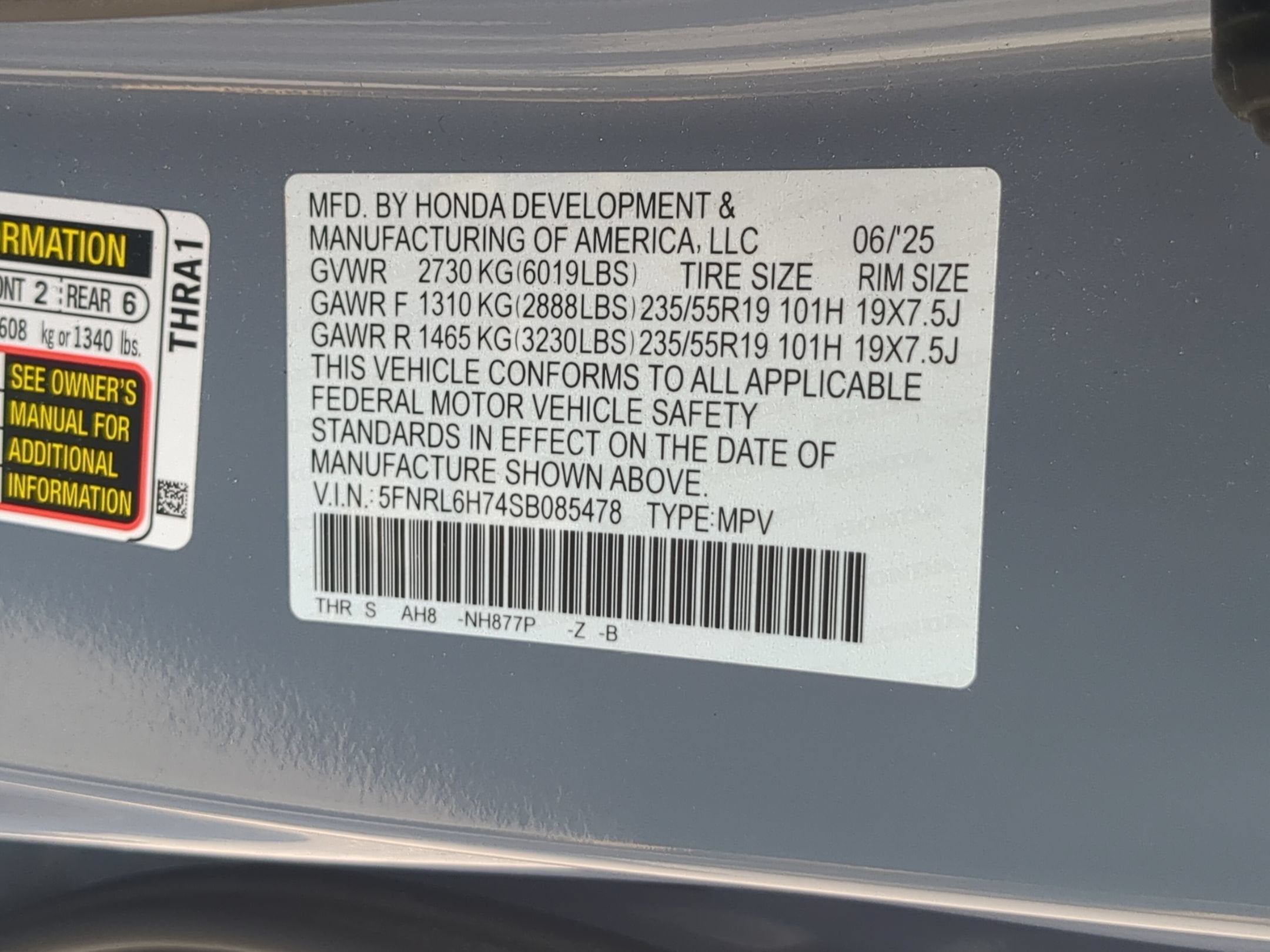 2025 Honda Odyssey Sport-L
