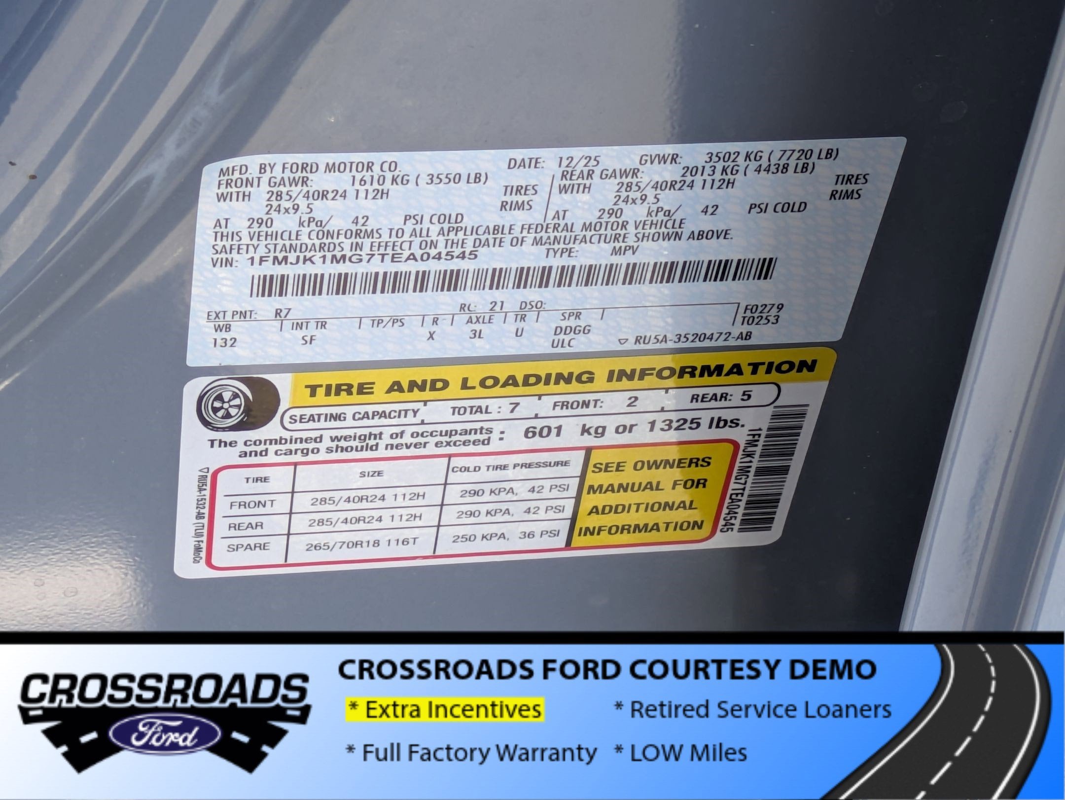 2026 Ford Expedition Max Platinum - Crossroads Courtesy Demo