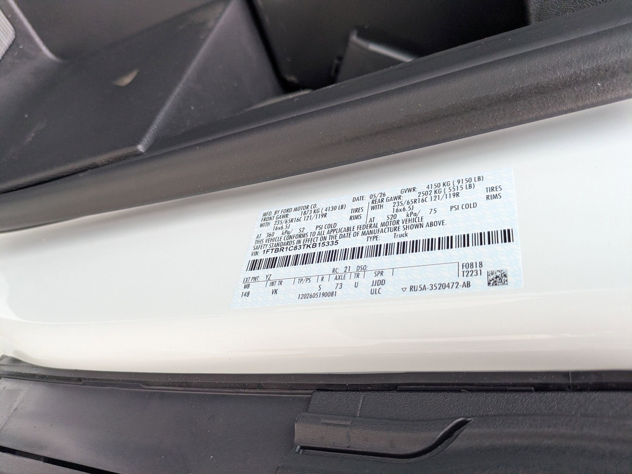 2026 Ford Transit Cargo Van Base