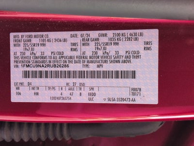 2024 Ford Escape ST-Line Select