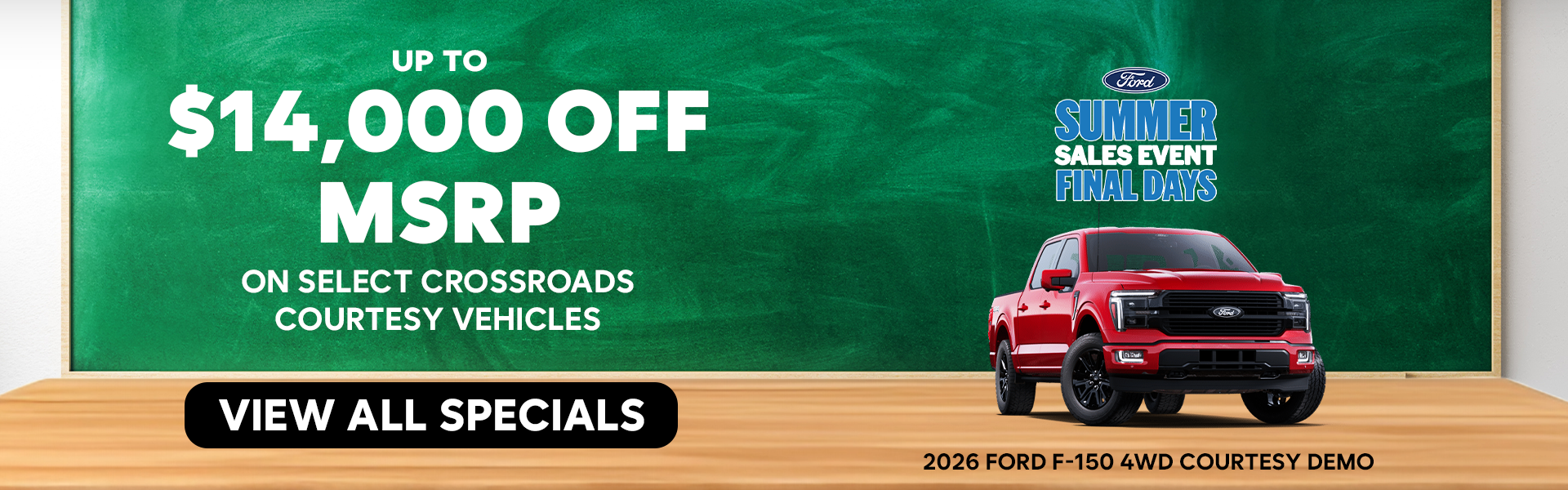 Up to $14,000 Off MSRP 